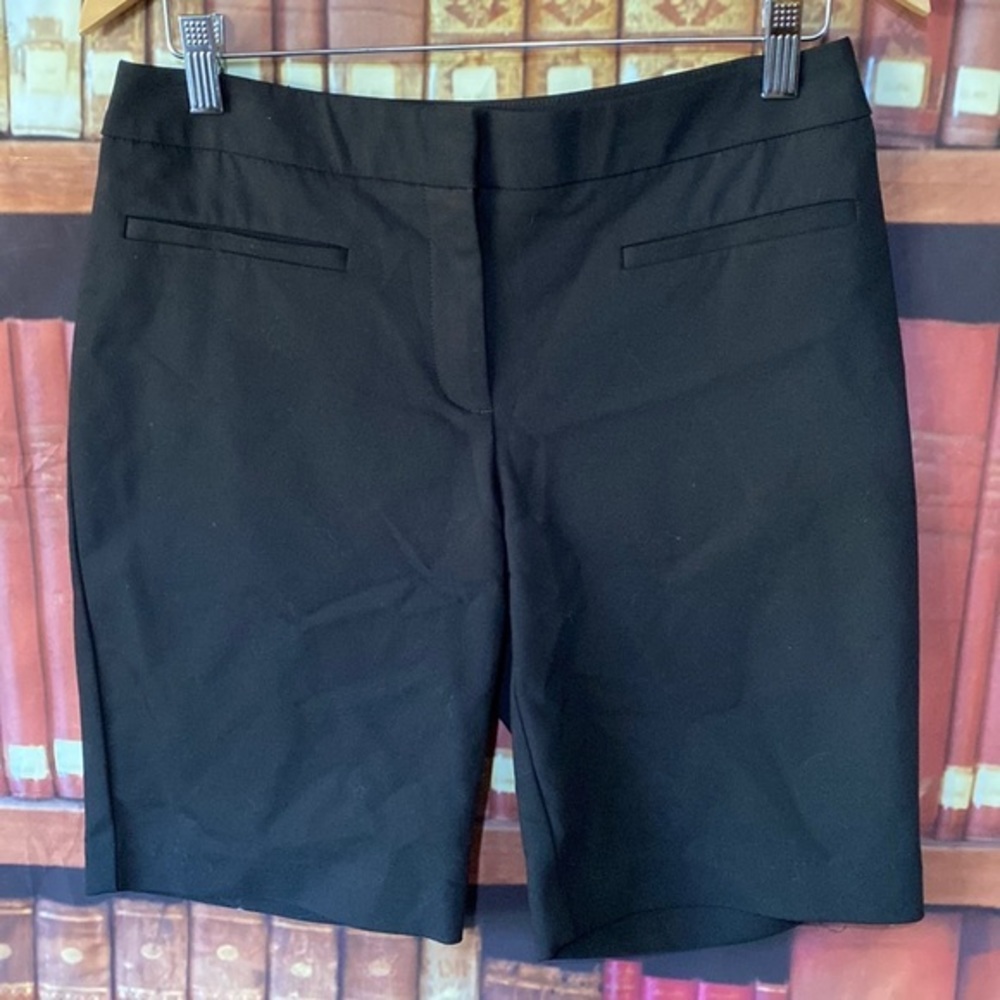 Chico's Black Stretch Bermuda Shorts XS